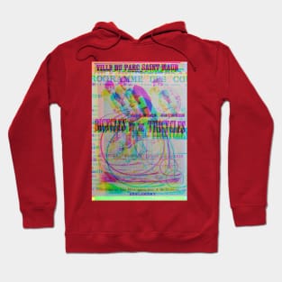 Vintage French Cycling Remixed Glitch Version Hoodie